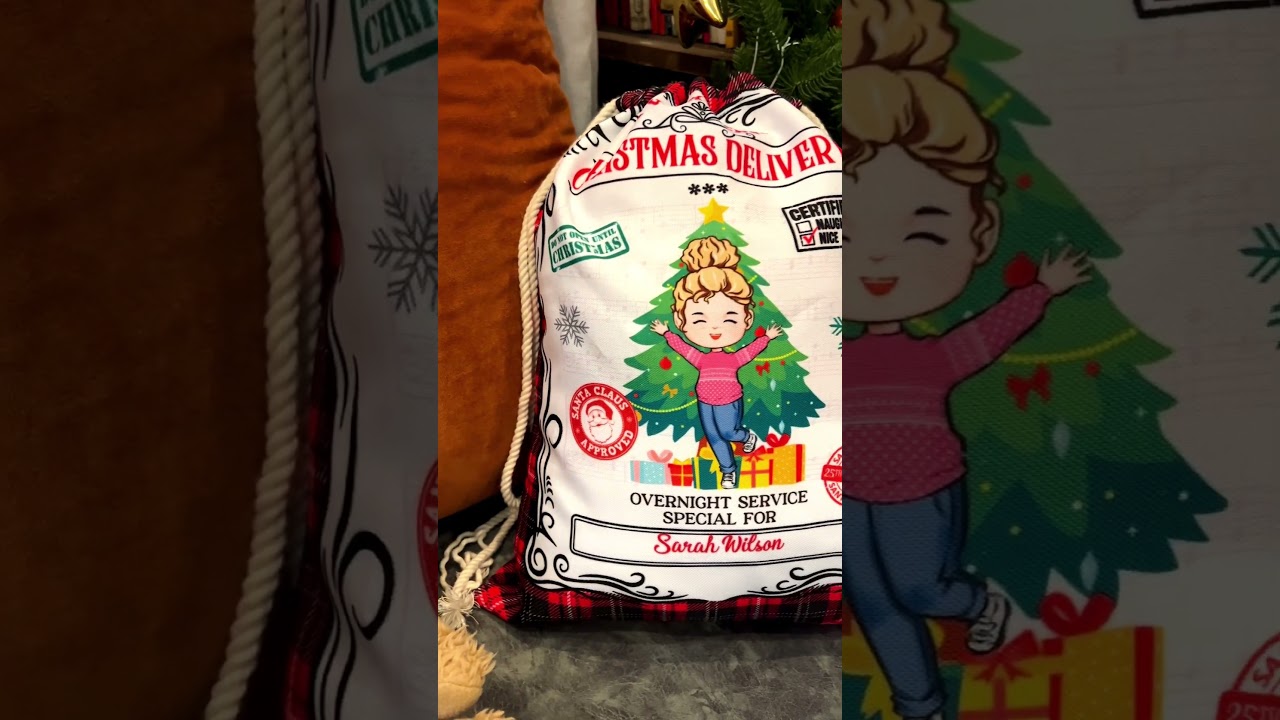 Christmas Santa Sack From North Pole For Kids | Personalized Christmas Sack