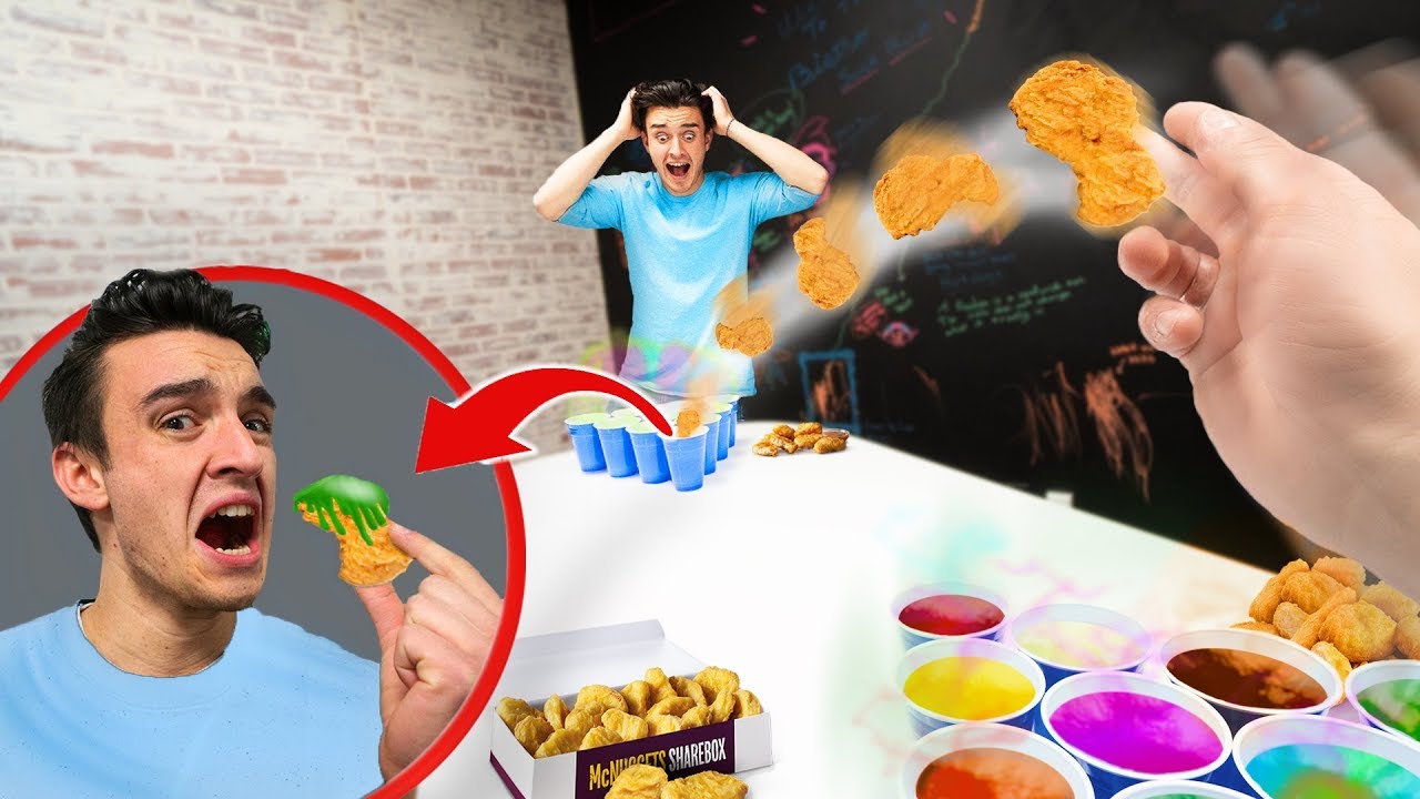 Playing Chicken Nugget Pong!