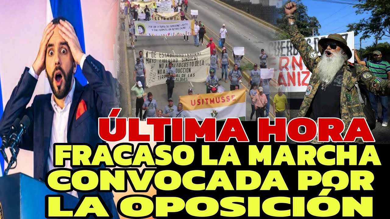 FRACASO TOTAL EN LA MARCHA CONVOCADA POR LA OPOSICON ,  LOS DEJARON SOLOS