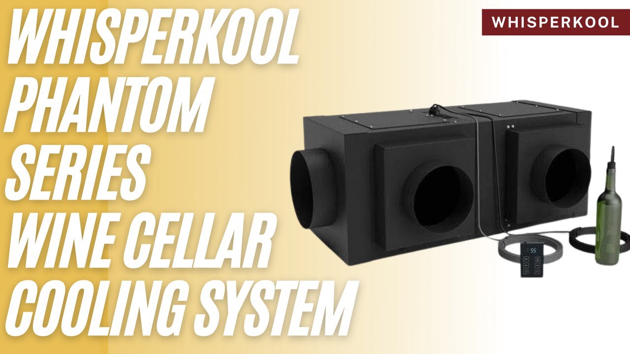 WhisperKOOL Phantom Series Wine Cellar Cooling Unit from Wine Coolers Empire