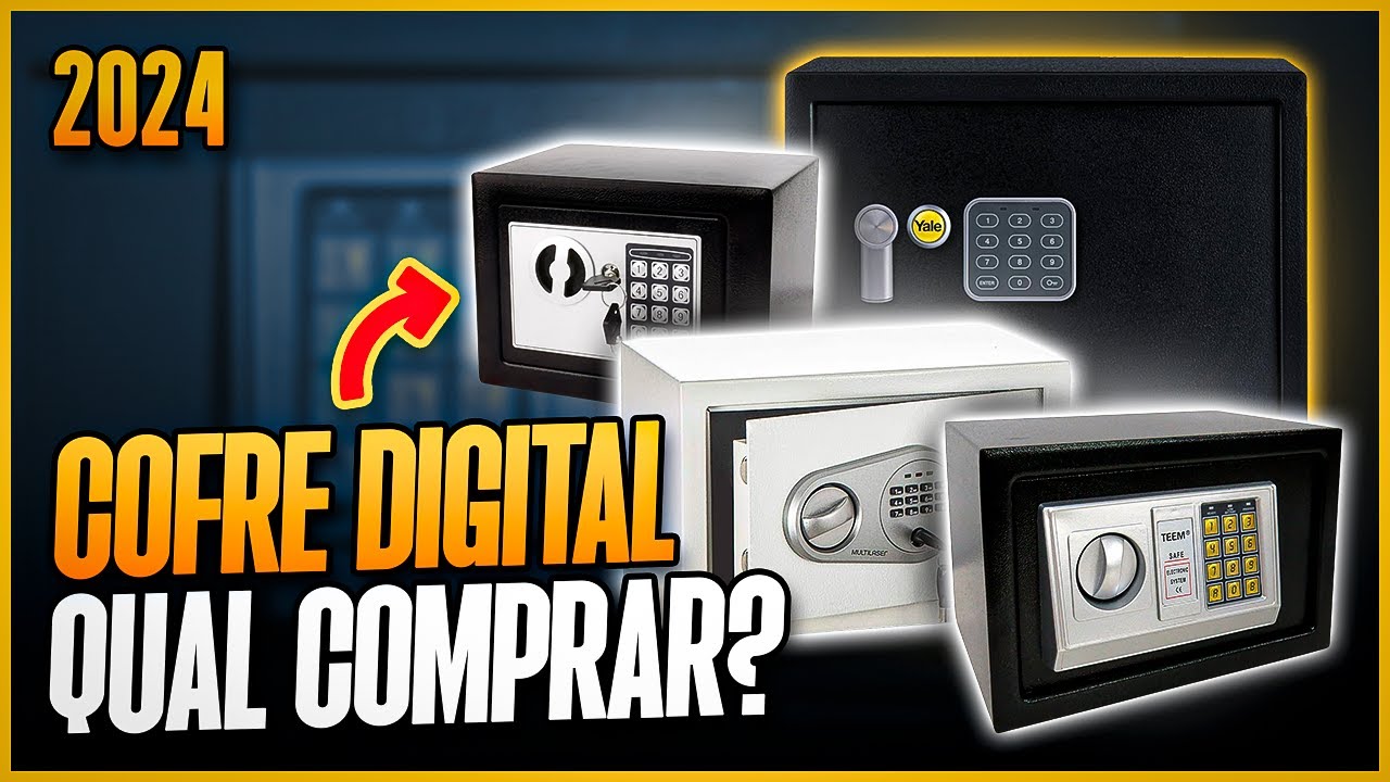 MELHORES COFRES ELETRÔNICOS para Comprar! 4 Modelos Mais Vendidos para 2024 - Cofre Digital Barato