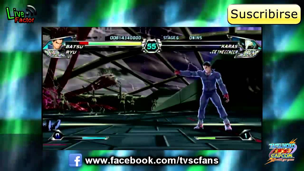 Especial Tatsunoko Vs Capcom - Ryu y Batsu (Parte 1) - www.livefactor.cl