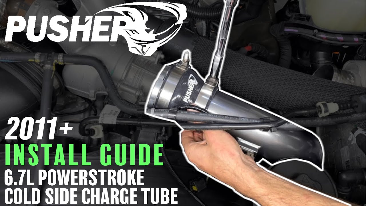 РУКОВОДСТВО ПО УСТАНОВКЕ: Холодная сторона зарядной трубки, 2011+ 6.7L Powerstroke
