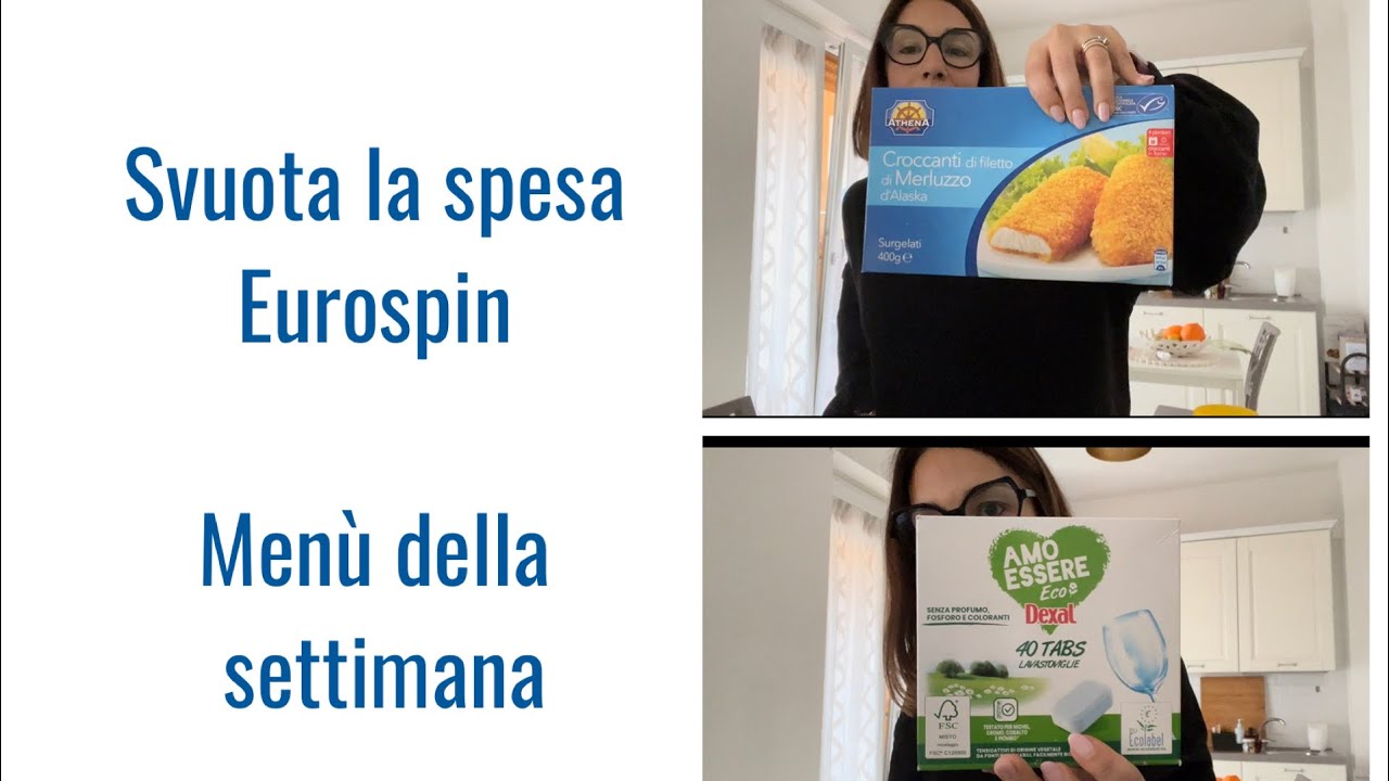 Svuota la spesa Eurospin e menù della settimana 