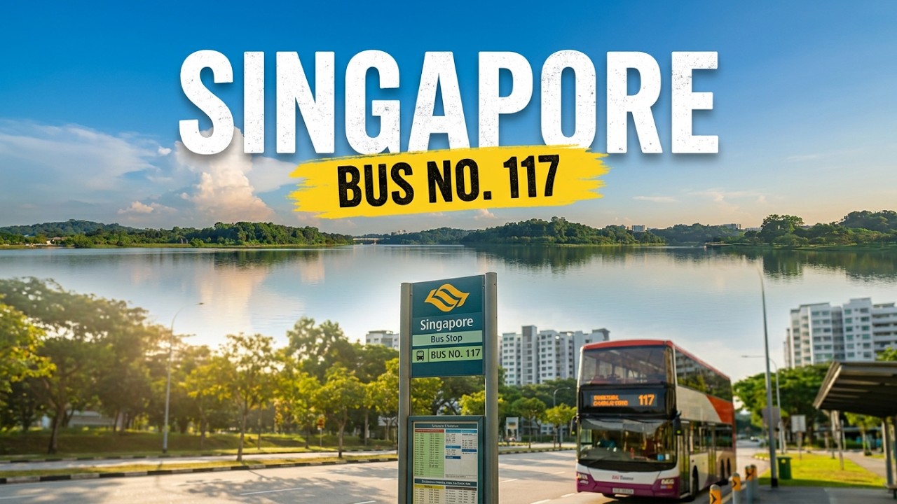 Singapore Scenic Bus Journey | Seletar Aerospace Park | Yishun Dam | Singapore Bus Ride | Bus No 117