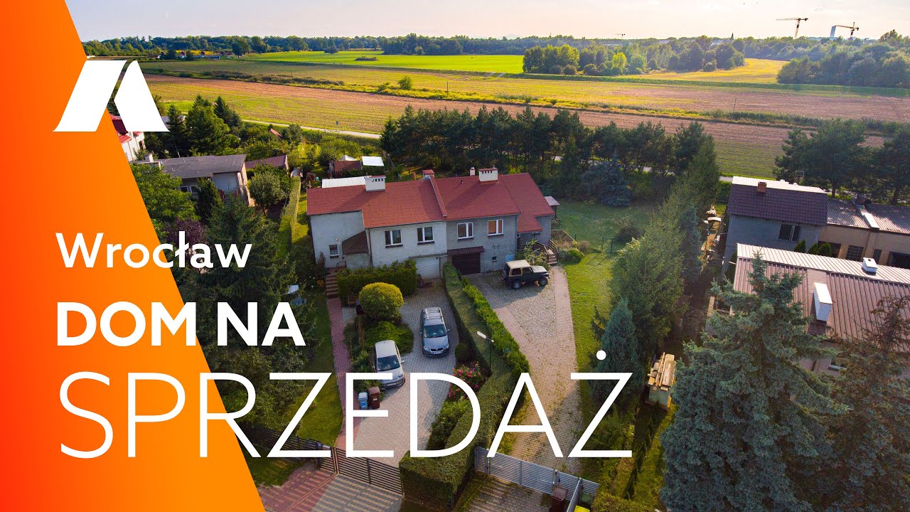Dom -bliźniak, Wrocław-Strachocin, zielona okolica