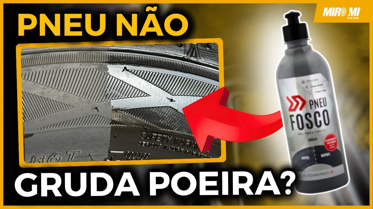 EXISTE PRETINHO DE PNEU QUE N&Atilde;O GRUDA POEIRA?? N&oacute;s testamos!!👀