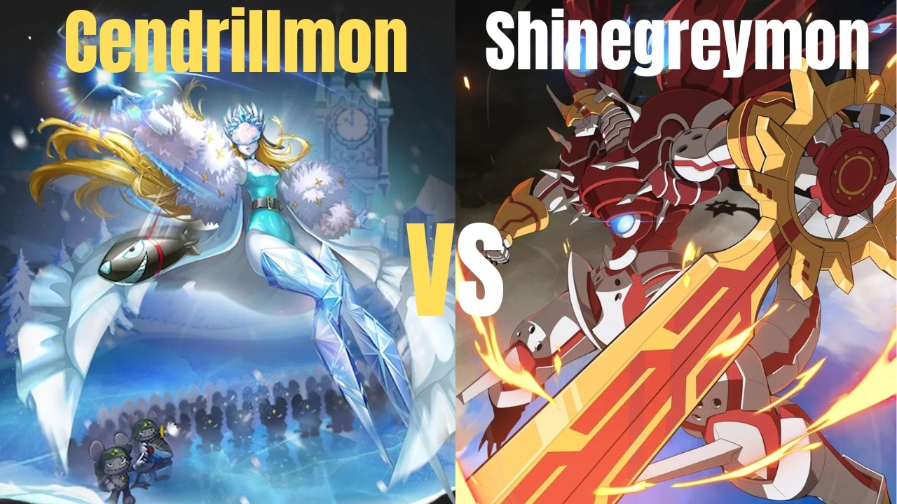 Cendrillmon Puppets vs. Shinegreymon // Digimon TCG / Card Game AD01 Gameplay Commentary