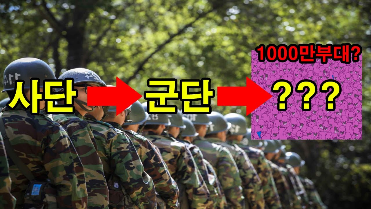 분대? 사단? 군대규모를 알아보자!