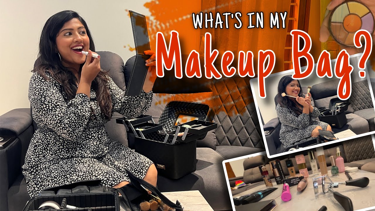 What's in my makeup bag?💄Makeup | Makeup collection | Makeup kit | Glam up |  @Meghana_Shankarappa