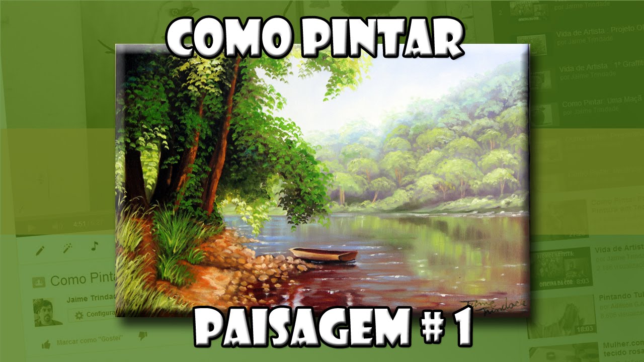 Como Pintar: Paisagem #1  (Passo a Passo)