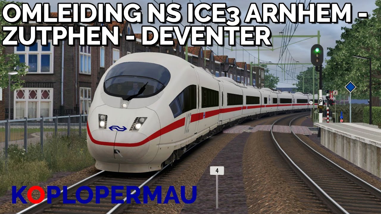 Train Simulator 2022: Omleiding via Arnhem en Zutphen naar Deventer met de NS ICE3M!