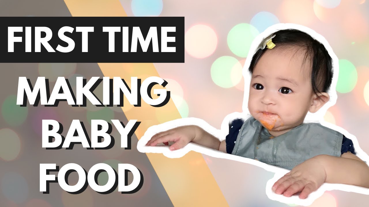 Dad First Time Making Baby Food (Carrots) with Baby Food Maker (Baby Brezza)