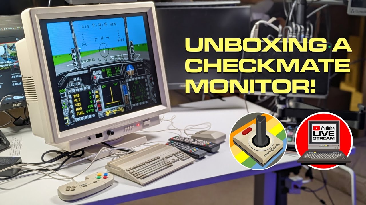 🔴️ Live: Let's Unbox the Checkmate IPS Retro Computer Monitor 🖥 It Rocks!
