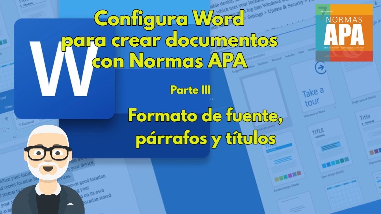 Configura Word para crear documentos bajo Normas APA - Parte III