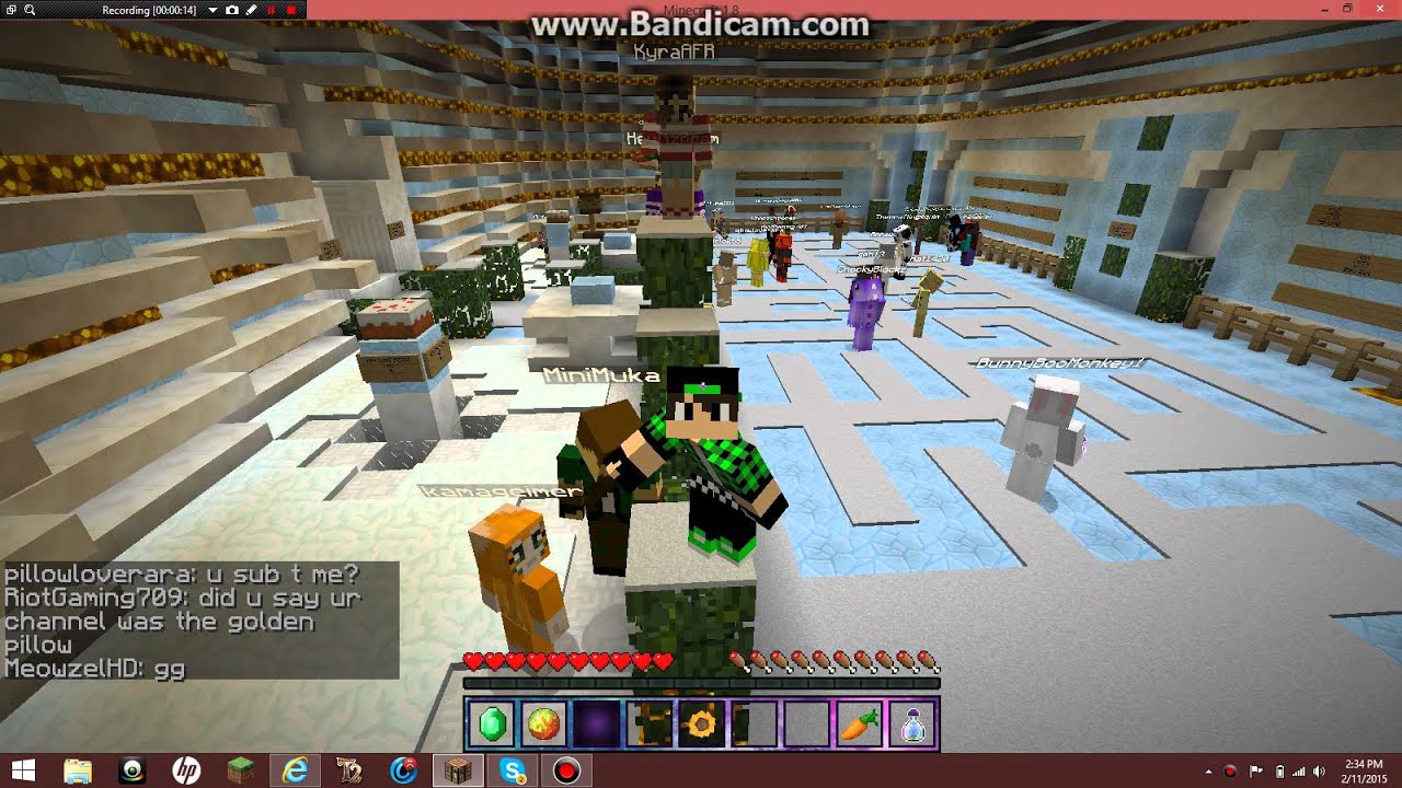 meeting minimuka in minecraft