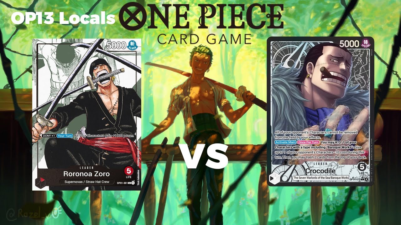 [OP14]One Piece TCG Red Zoro Vs Black Crocodile POV