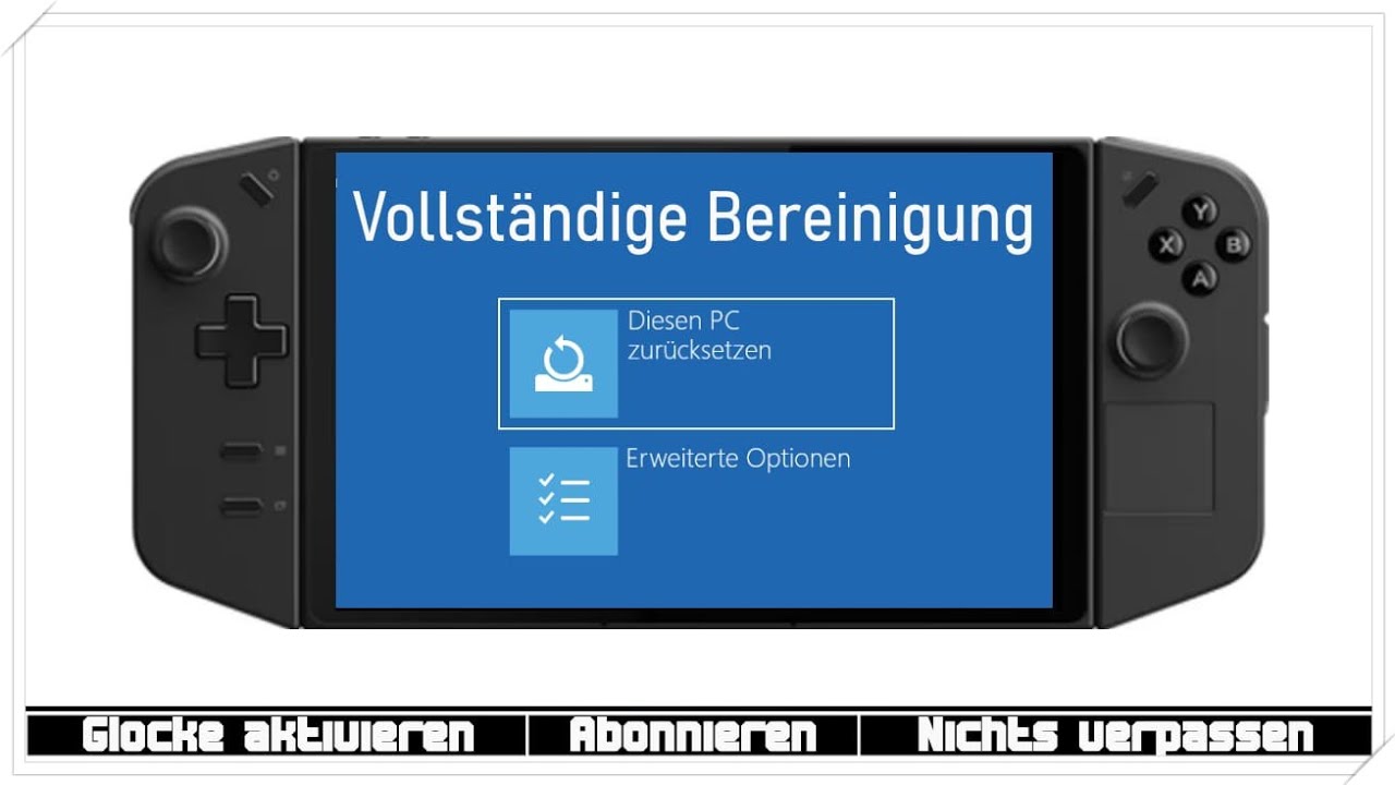 Lenovo Legion Go - Vollständig bereinigen (Factory Reset) - AMD Treiberupdate ➜ Stand: 13.12.2024