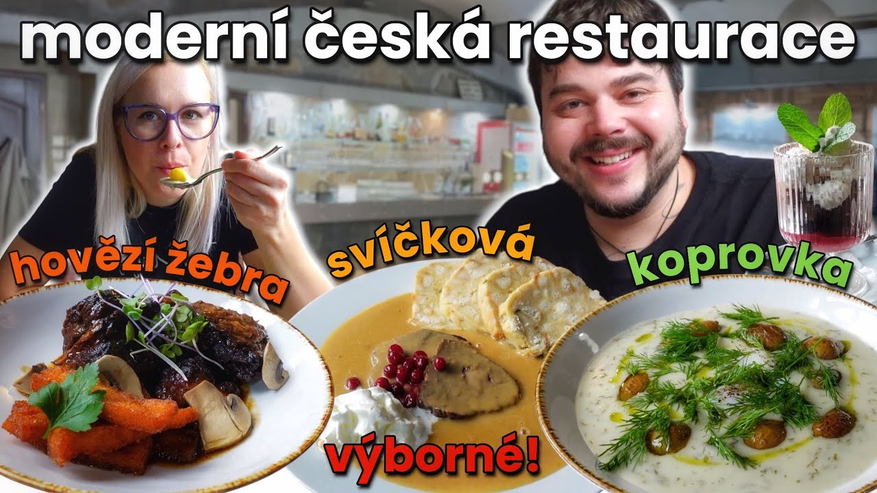 VÝBORNÁ ČESKÁ KUCHYNĚ V PARK RESTAURANTU V BŘECLAVI!🤤SVÍČKOVÁ,ŽEBRA,KOPROVKA,KULAJDA,ČESNEČKA🤩👍🏻🍽️