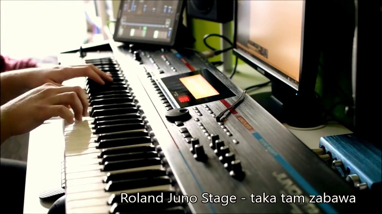 Roland Juno Stage - sound demo, jamming