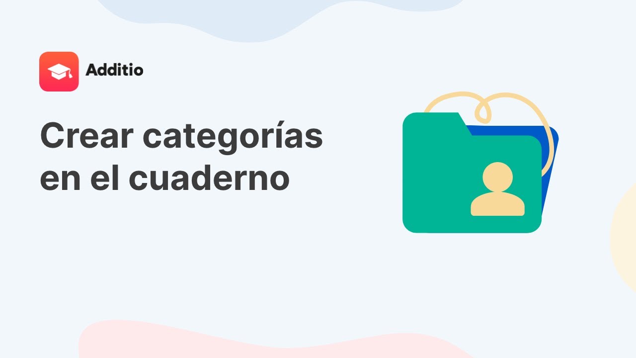 Crear categorías en el cuaderno