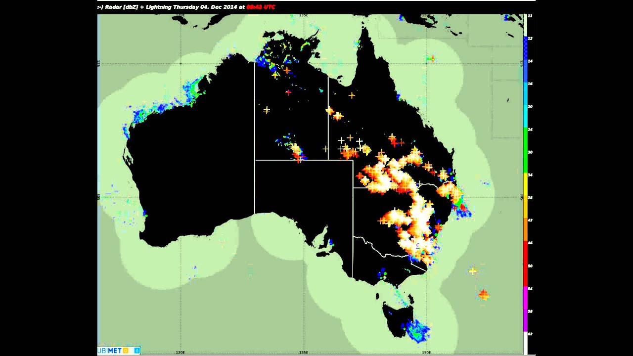 Lightning Detection System - Australian Storms - November/ December 2014