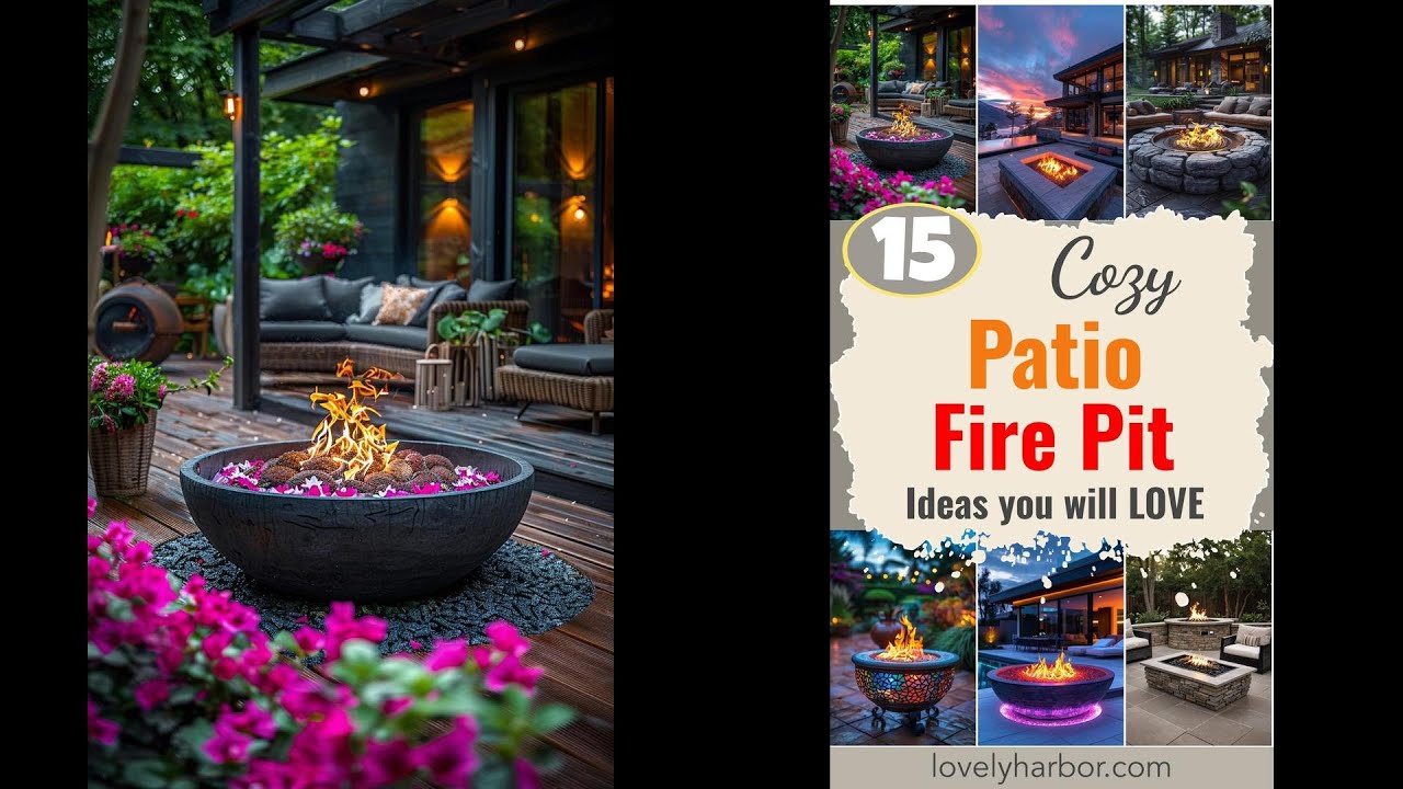 15 Cozy Patio Fire Pit Ideas You Will Love