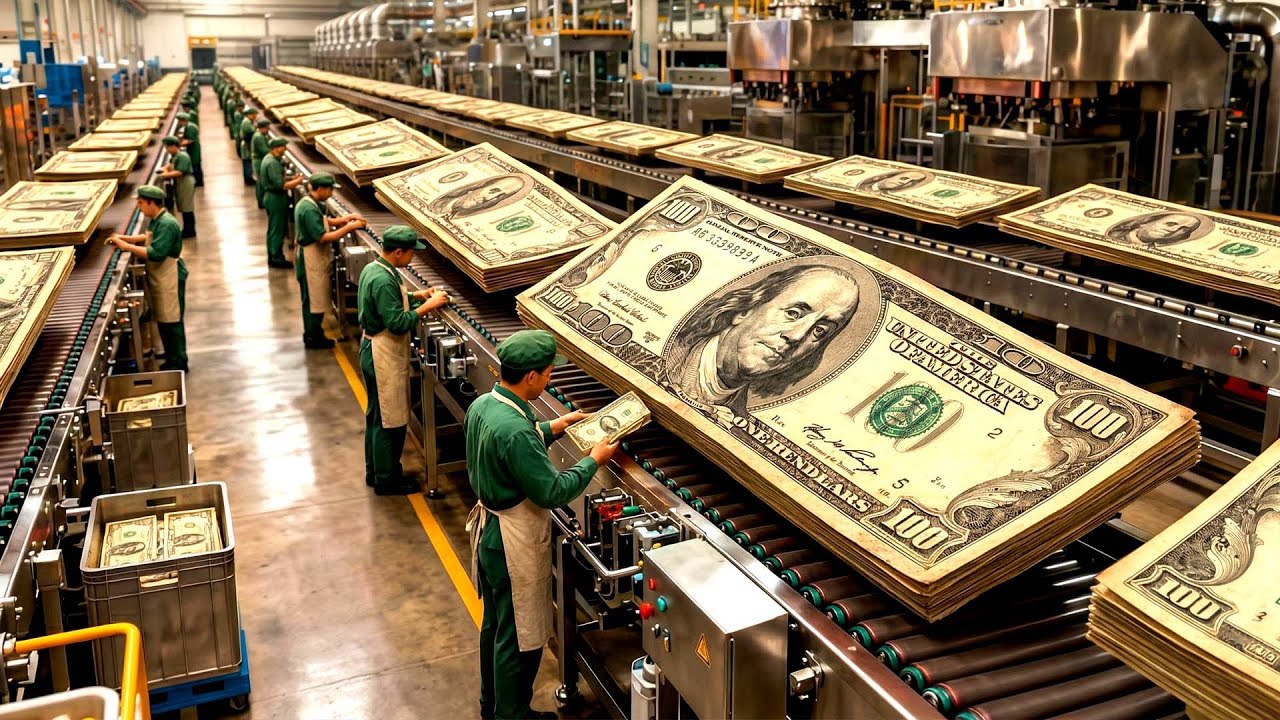 Satisfaction Overload Cutting and Stacking Millions in Antique $100 Bills