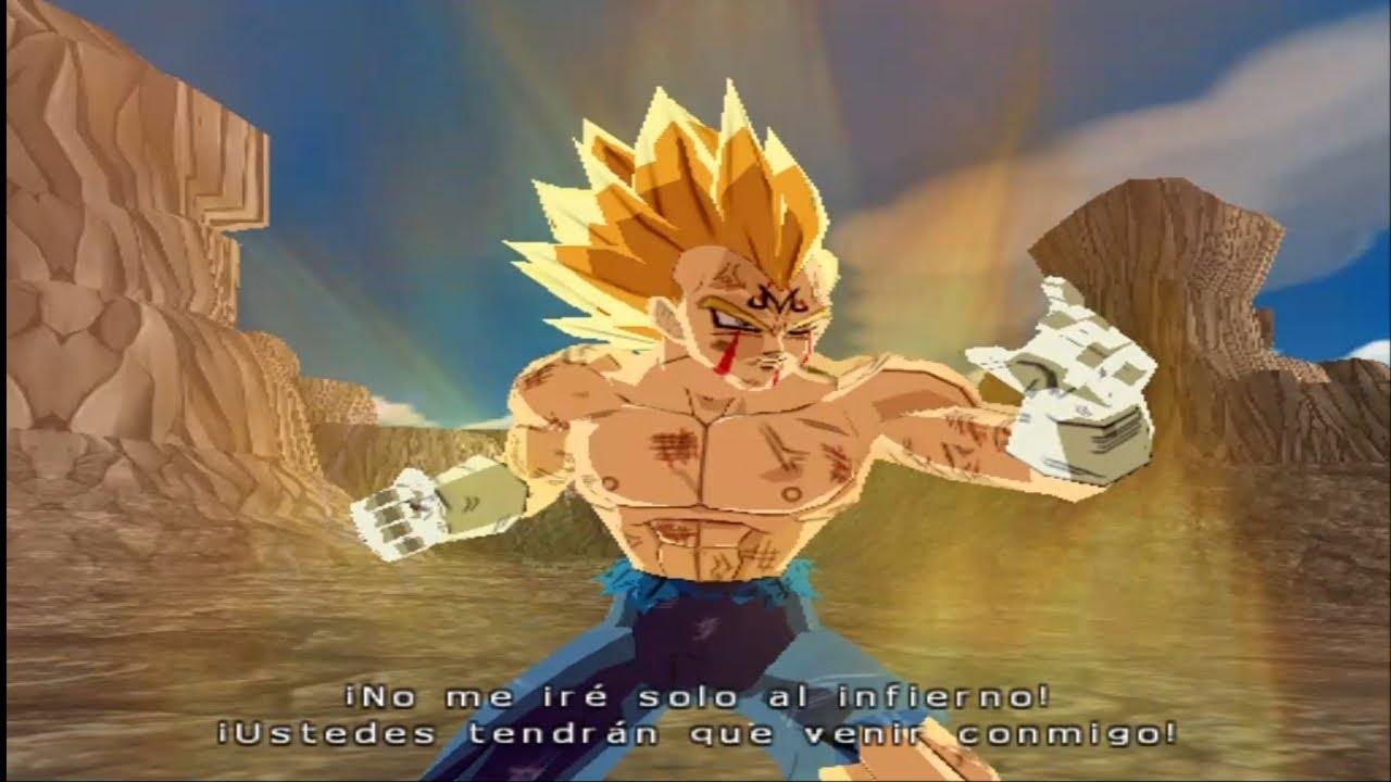 Dragon Ball Z Budokai Tenkaichi 3 Playstation 2 Majin Buu Saga Story Mode - Vegeta VS Majin Buu