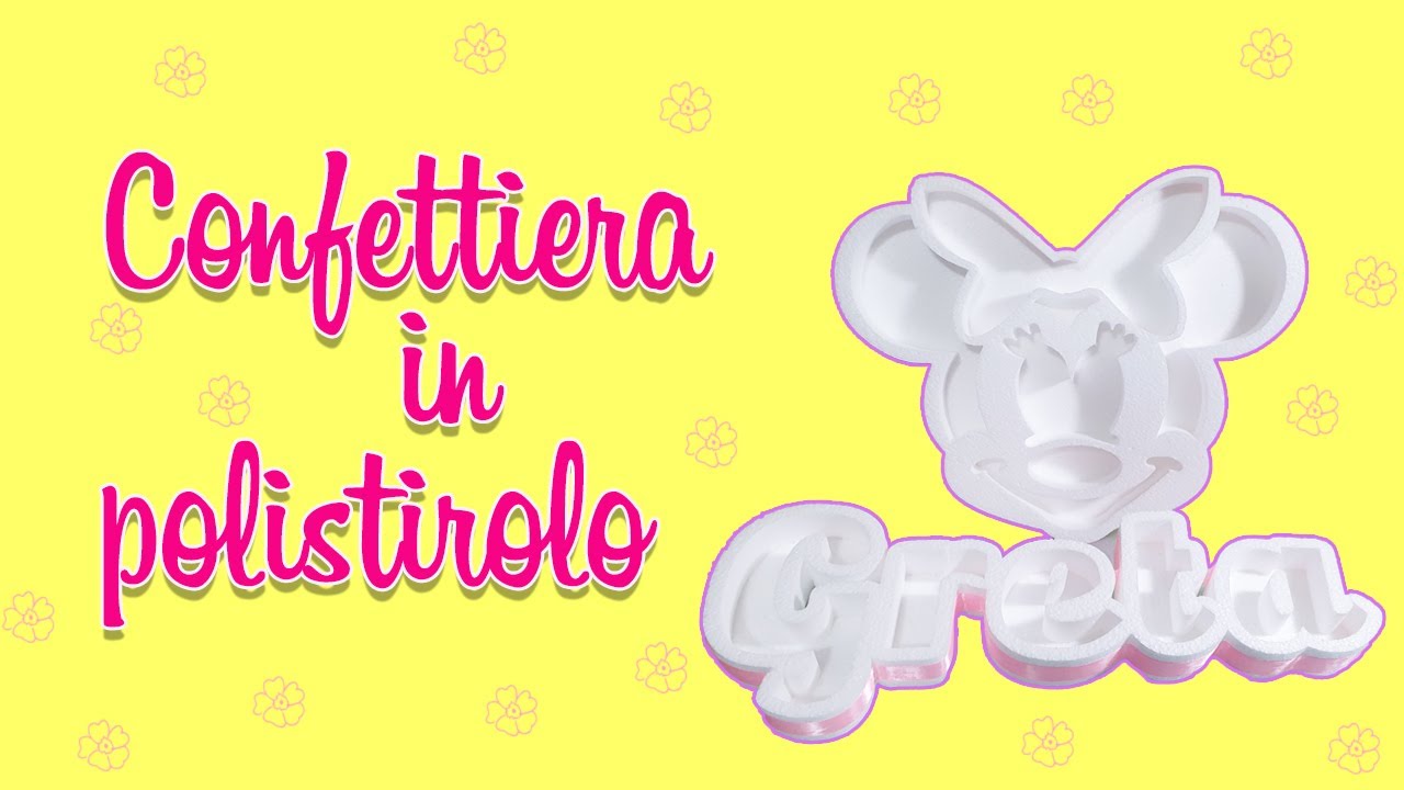 PORTA CONFETTI MINNIE IN POLISTIROLO