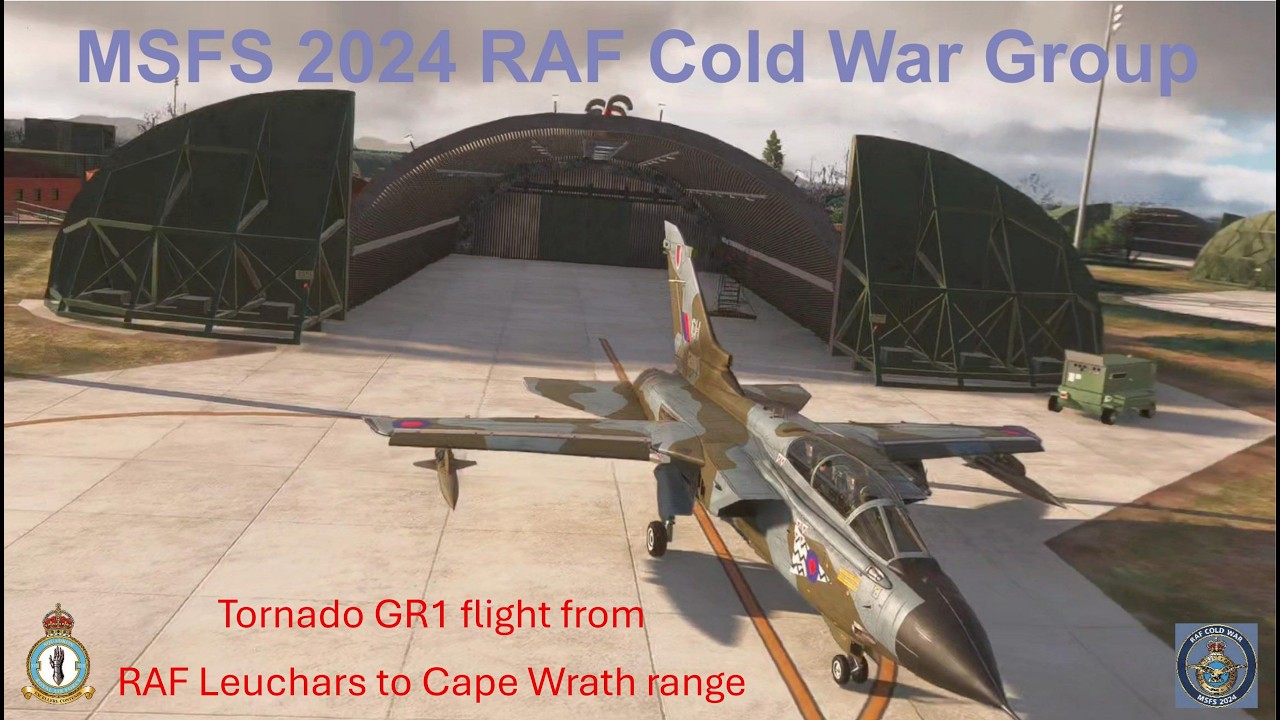 MSFS 2024 RAF Cold War Group - 17 Sqn Tornado bomb run at Cape Wrath Range