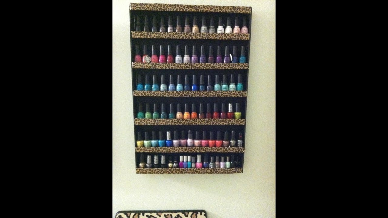 DIY: Nail Polish Wall Rack