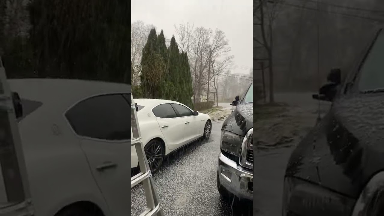 HAIL STORM IN NEW YORK !!