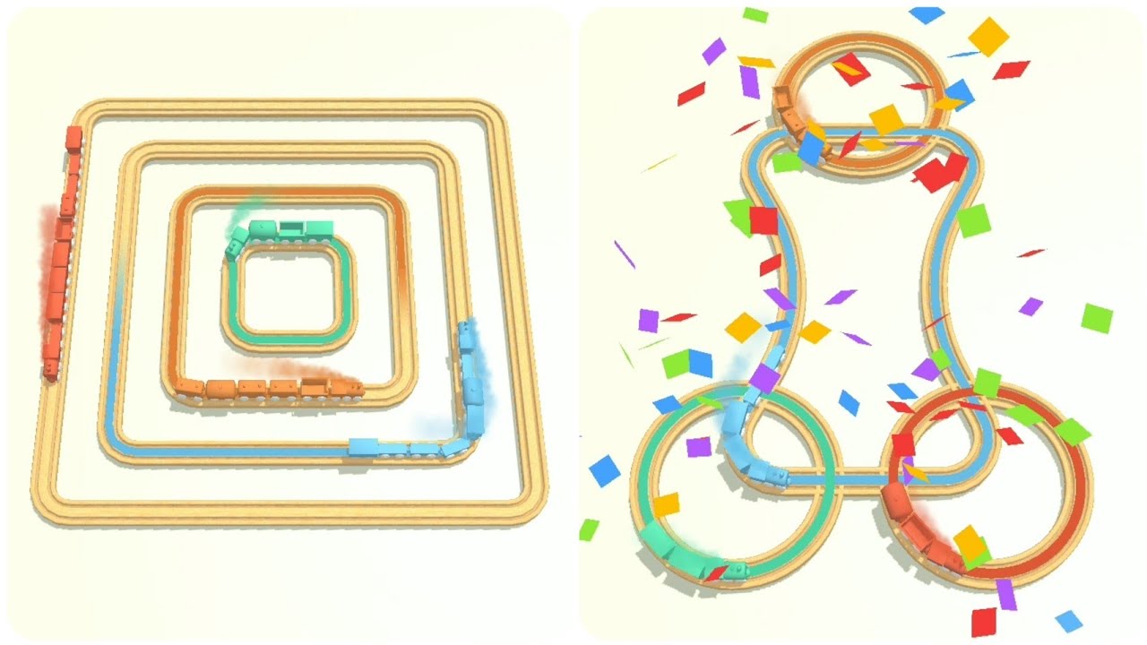 Trains On Time (Level 1 - 15) Android Gameplay #1