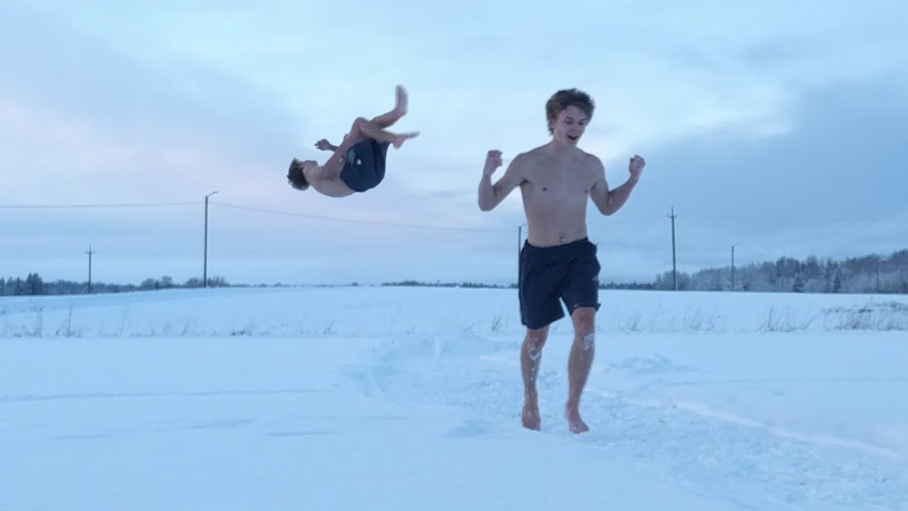 Doing Full in Back Out on Snow