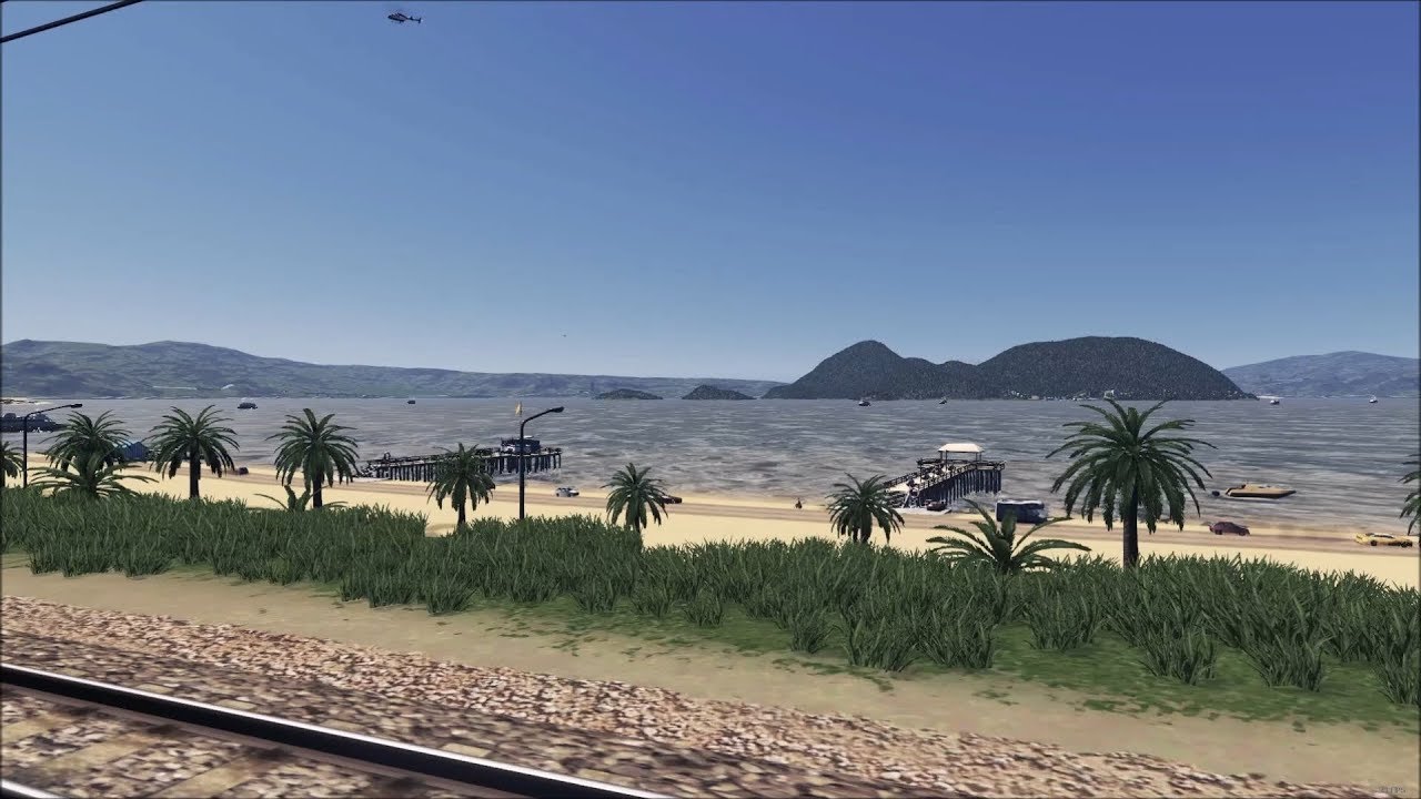 Cities: Skylines 洞爺湖環状線の車窓 Lake Toya Line, Hokkaido, Japan.