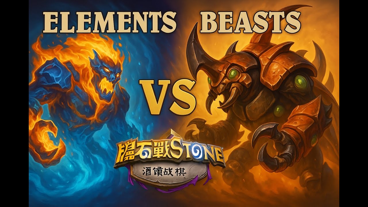 HearthStone酒馆战旗 元素VS甲虫