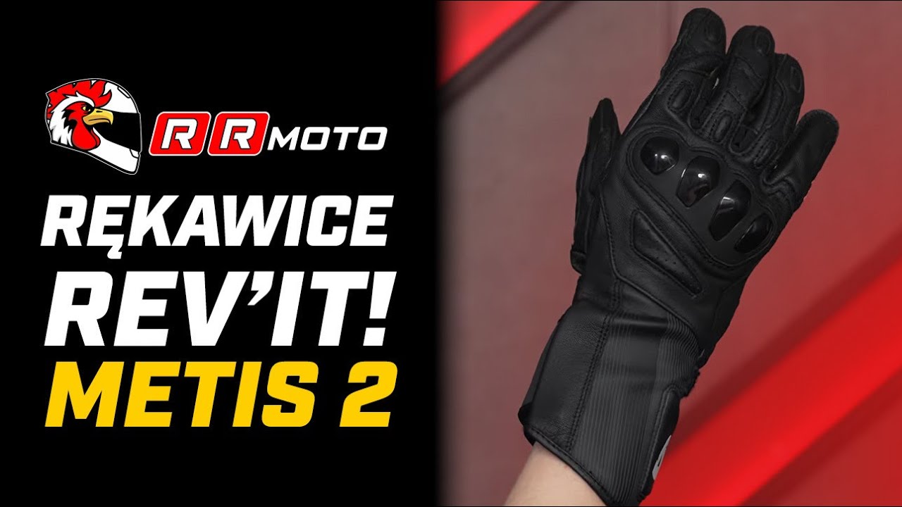 REVIT METIS 2 - skórzane rękawice motocyklowe o sportowym charakterze