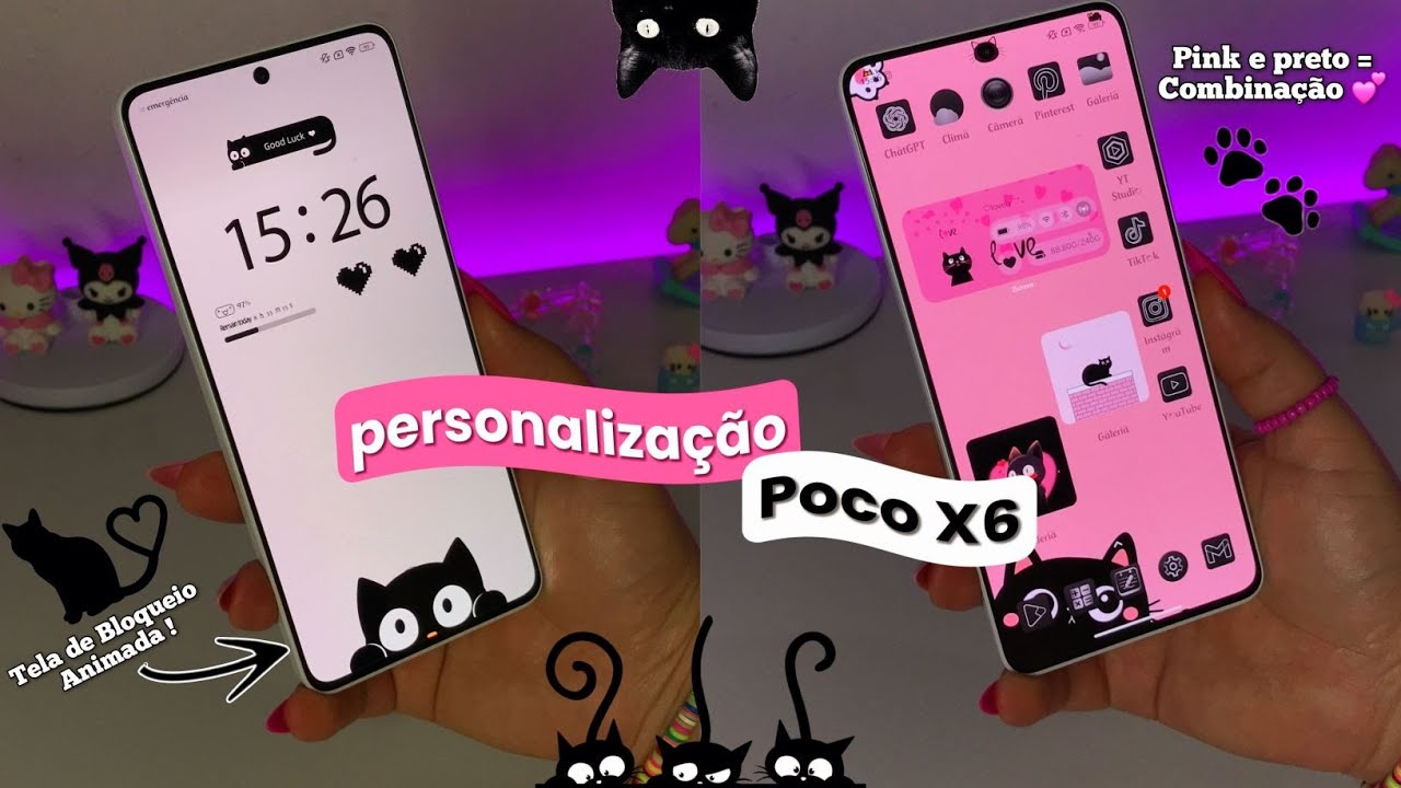 PERSONALIZANDO MEU POCO  X6 ( branco) 🖤