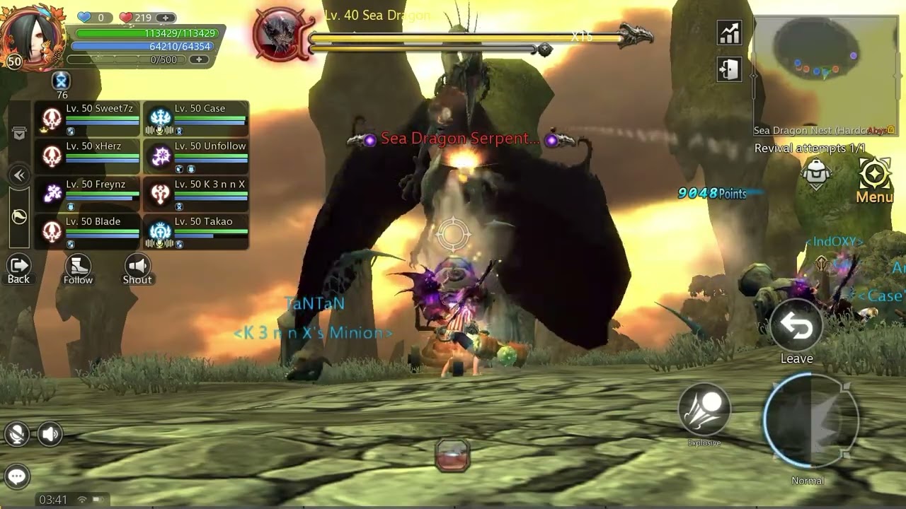 Dragon Nest M Classic - Sea Dragon Nest Hard Core Barbarian POV