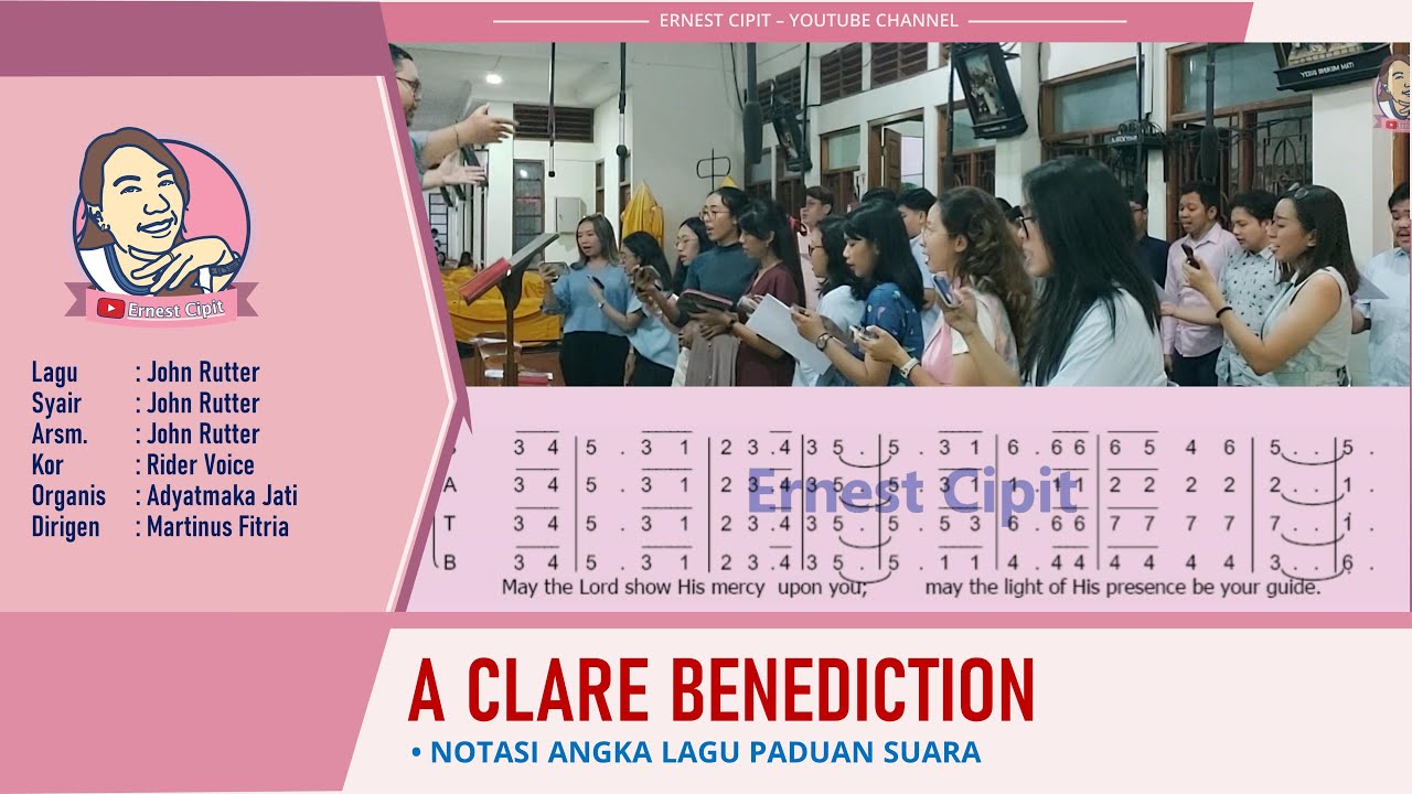 A Clare Benediction | Lagu Komuni Karya John Rutter | Rider Voice | John Rutter