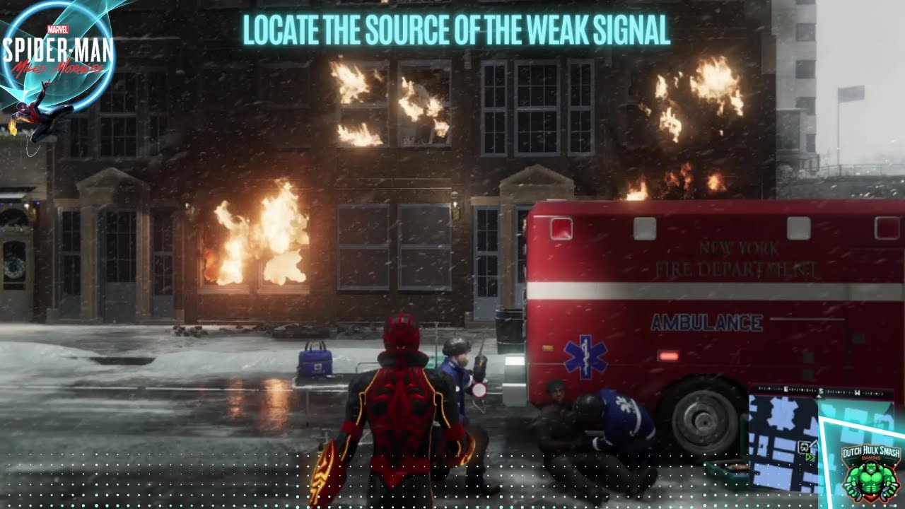 Locate the Source of the Weak Signal in Spider-Man: Miles Morales.