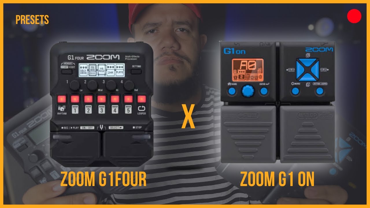 Zoom G1Four X Zoom G1On // Presets disponíveis