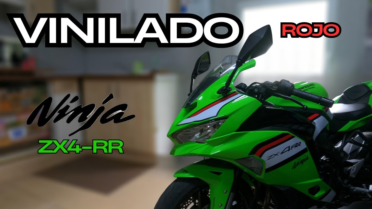 #9 Vinilo Rojo Kawasaki Ninja ZX-4RR 2025