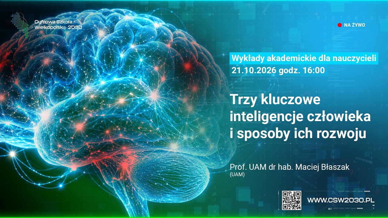 Trzy kluczowe inteligencje człowieka i sposoby ich rozwoju | Prof. UAM dr hab. Maciej Błaszak