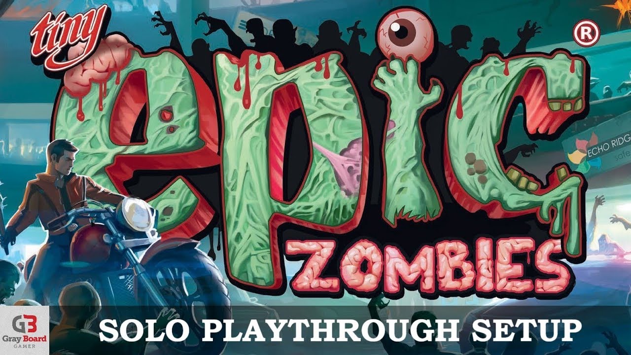 Tiny Epic Zombies - Настройка (совместная игра для 3 игроков, игра в одиночку)