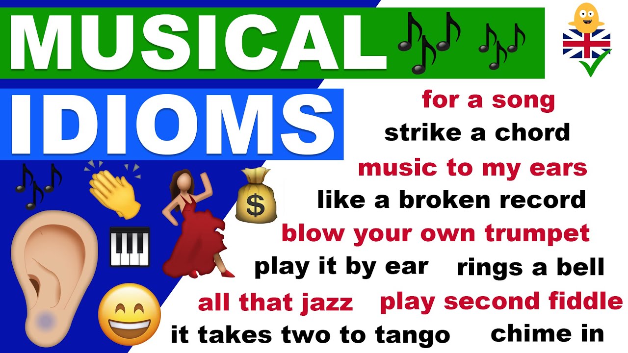 Learn MUSICAL ENGLISH IDIOMS For Daily Use (with meanings and example sentences)
