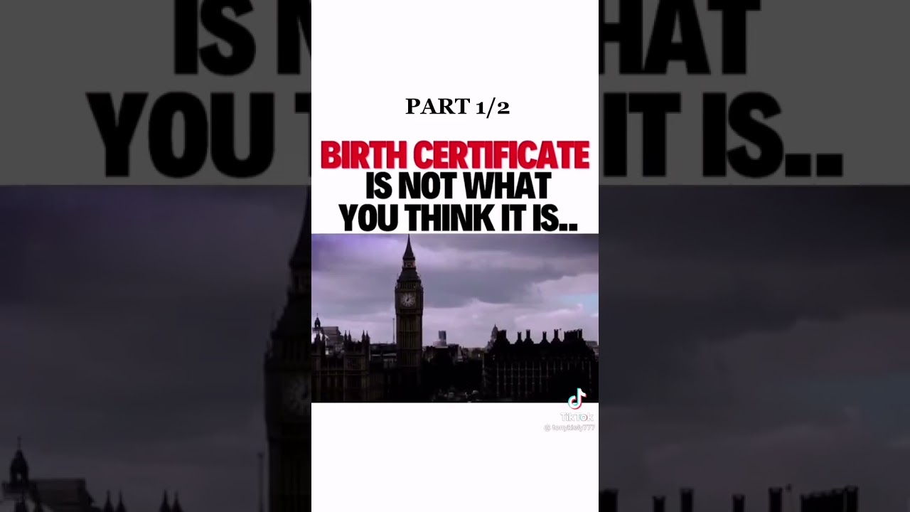 YOUR BIRTH CERTIFICATE BOND