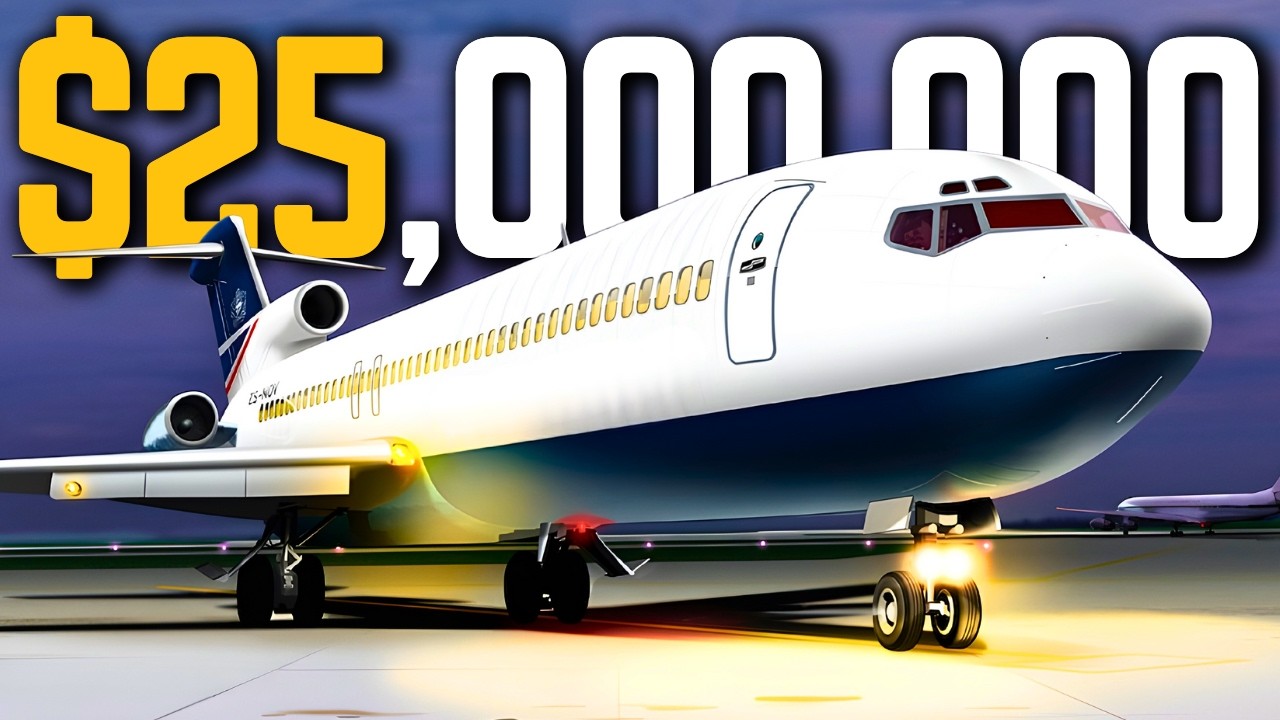 Внутри частного самолета Boeing 727 стоимостью 25 миллионов долларов