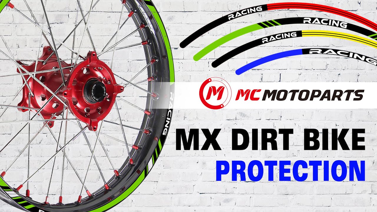 How to apply MX Dirt Bike Rim Sticker? Easy Mounting Material | MC Motoparts